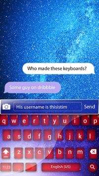 Galaxy theme kika keyboard screenshot 1