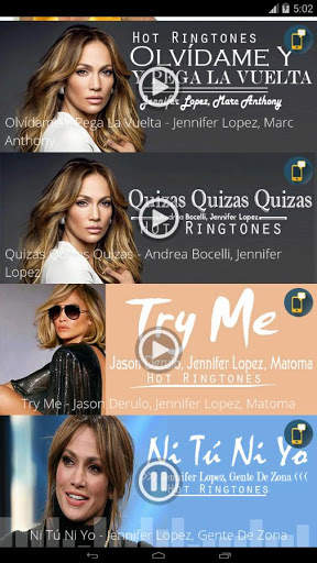 Jennifer Lopez - Hot Ringtones screenshot 3