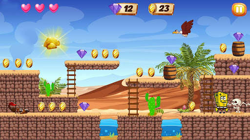 Sponge Adventure Jungle Dash скриншот 3