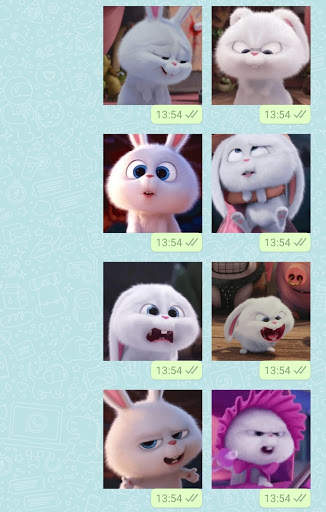 Snowball Rabbit Animated stickers for Whatsapp screenshot 5