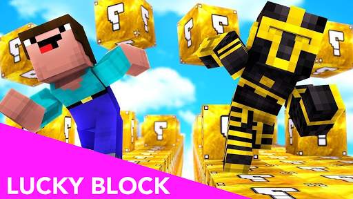 Lucky Block MOD for MCPE and Lucky Race Map screenshot 1