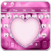 Pink Love Rose Keyboard Theme 10001003