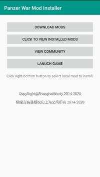Panzer War Mod Installer screenshot 1