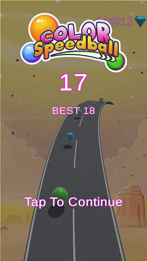 Color Speedball: 3D Road Color Ball Run with Music screenshot 4