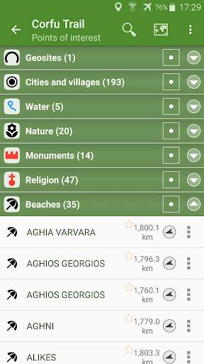 Corfu Trail topoguide screenshot 3