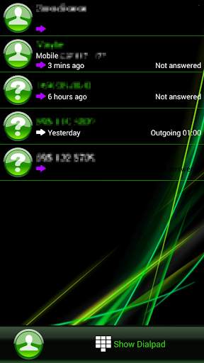 THEME AERO GREEN FOR EXDIALER screenshot 5