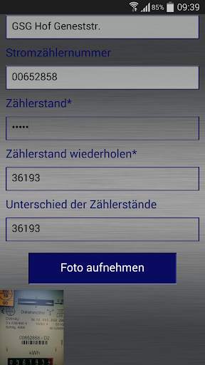 Stromzähler Ablesung screenshot 4