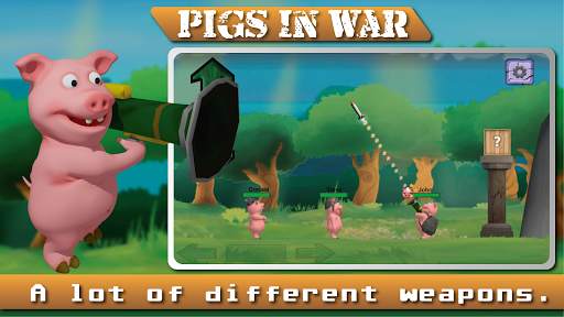 Angry  Pigs In War Strategy offline Games screenshot 1