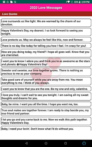 2021 LOVE Messages Love SMS Status Love Quotes screenshot 8