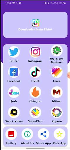Downloader for Insta, Tiktok: Photo and Video screenshot 1