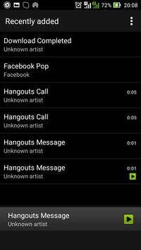 Default music player screenshot 2