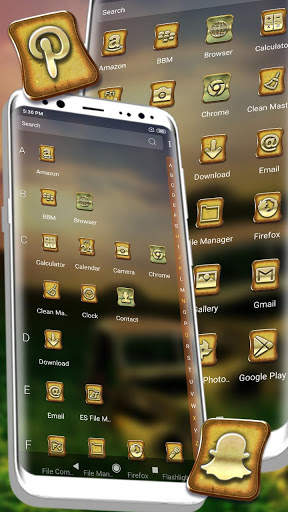 Rusty Car Nature Landscape Launcher Themes screenshot 2