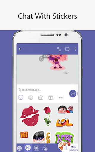 Free Video Calling & Messenger Stickers New screenshot 1
