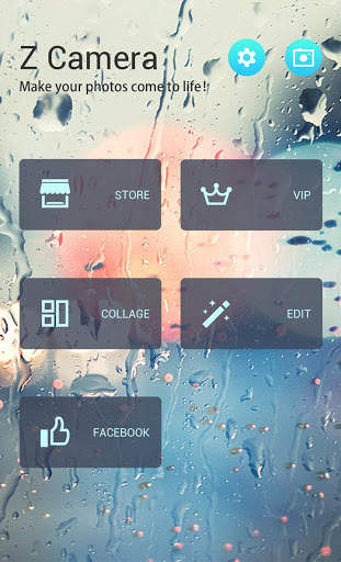 Z CAMERA GLASS THEME screenshot 2