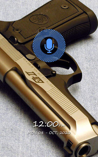 Gun Voice Lock Screen – Sniper Gun Theme screenshot 1