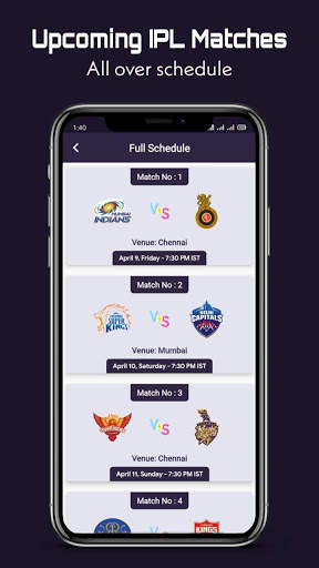 IPL 2021 : Full Schedule , Live Score screenshot 2