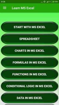 Learn MS Excel screenshot 3