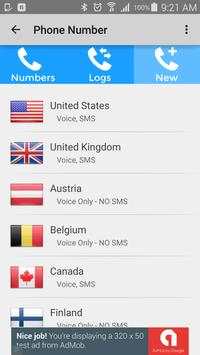 Disposable Numbers screenshot 1