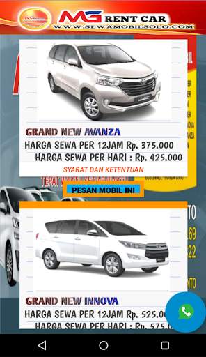 sewa mobil di solo screenshot 5