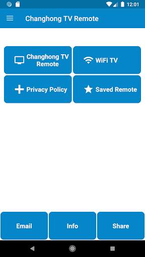 Changhong TV Remote Control screenshot 1