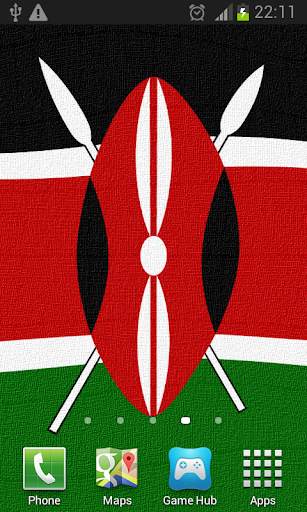 Kenya Flag Live Wallpaper screenshot 1