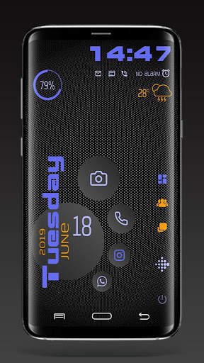 Тема DarkCircles для Total Launcher screenshot 1