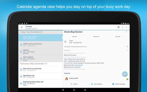 BlackBerry Work screenshot 21