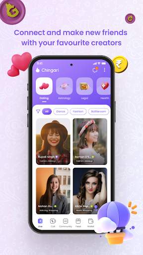 Chingari : Live conversations screenshot 1