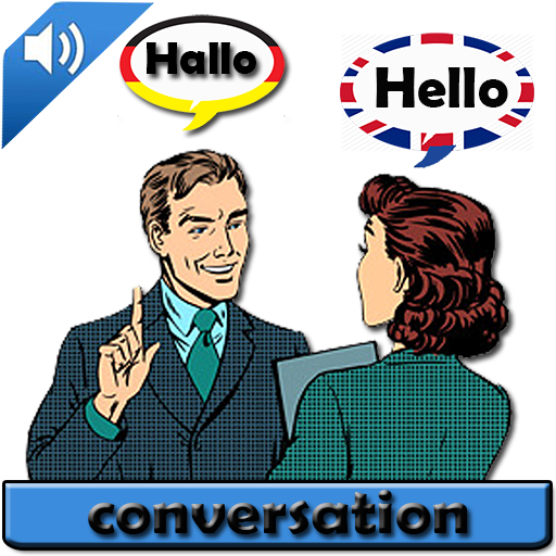 Learn english german conversation icon