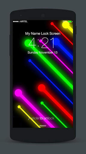 Neon Lock Screen screenshot 3
