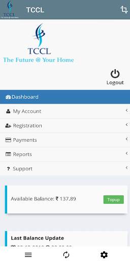 TCCL LCO Login screenshot 3