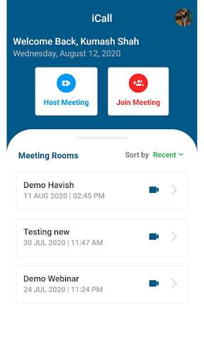iCall - Truely Indian Video Conferencing App screenshot 1
