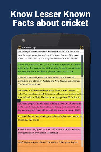 Cricket Facts of T20, Worldcup screenshot 2