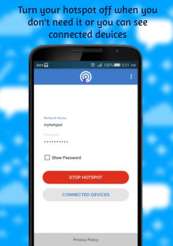 Share Mobile Internet - Portable Wifi Hotspot screenshot 2