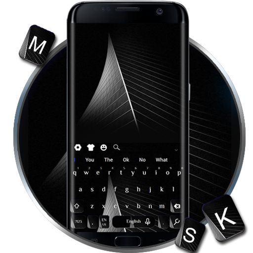 Black Keyboard for Galaxy S9 icon