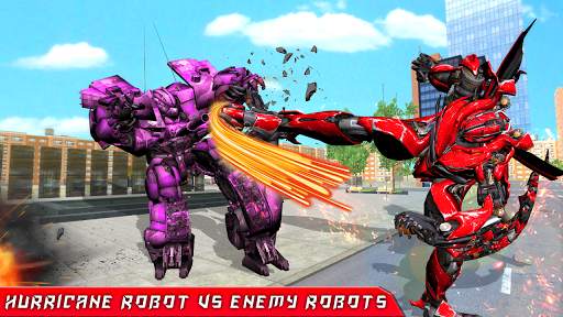 Tornado Robot Car Transform Shooting Games screenshot 1