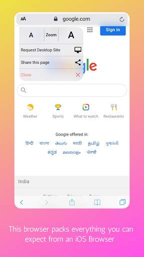 iOS 14 Browser,desktop browser,web browser to ios screenshot 8