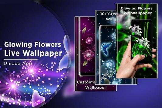Glowing Flowers Free Live Wallpapers screenshot 5