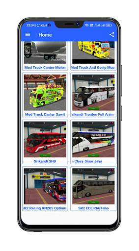 Mod Bussid Truk Wahyu Abadi Sy screenshot 4