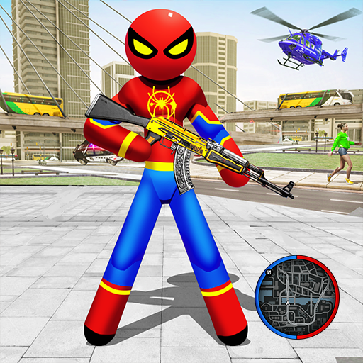 Flying-Spider StickMan Rope Hero Strange Gangster icon