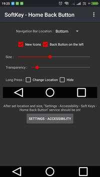 Soft Key Back Home Button (Screen) screenshot 1