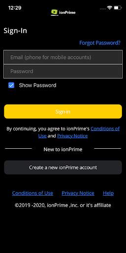Ionic 5 Prime video App Template screenshot 1