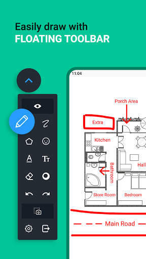 Draw on screen floating tool, Screenshot & Share screenshot 2