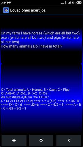 Linear 1st degree  equations Real-life examples screenshot 2
