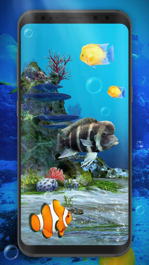 Aquarium Clown Fish Live Wallpaper 2019 screenshot 1