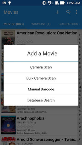 Movie Manager Collector 4K Blu-ray DVD UPC Library screenshot 2