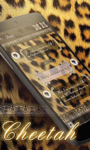 (FREE) GO SMS CHEETAH THEME screenshot 1