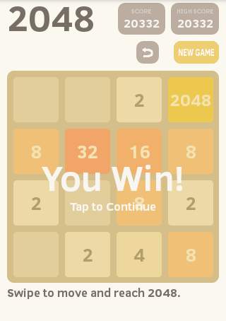 2048 Original Game screenshot 1