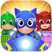 PJ Super Hero Car Racing logo