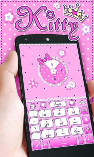 Kitty GO Keyboard Theme screenshot 5
